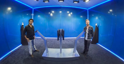 Aaron Paul & Fabrice Soulier at The Cube